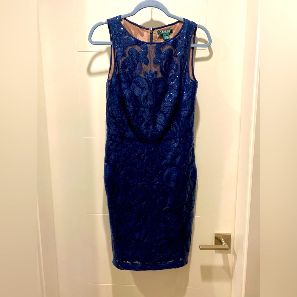Ralph Lauren Evening sequin dress size 4